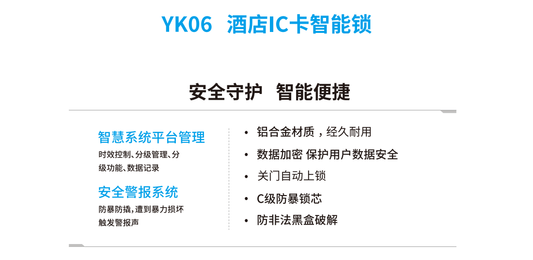 YK06 Hotel IC Card Smart Lock(图1)